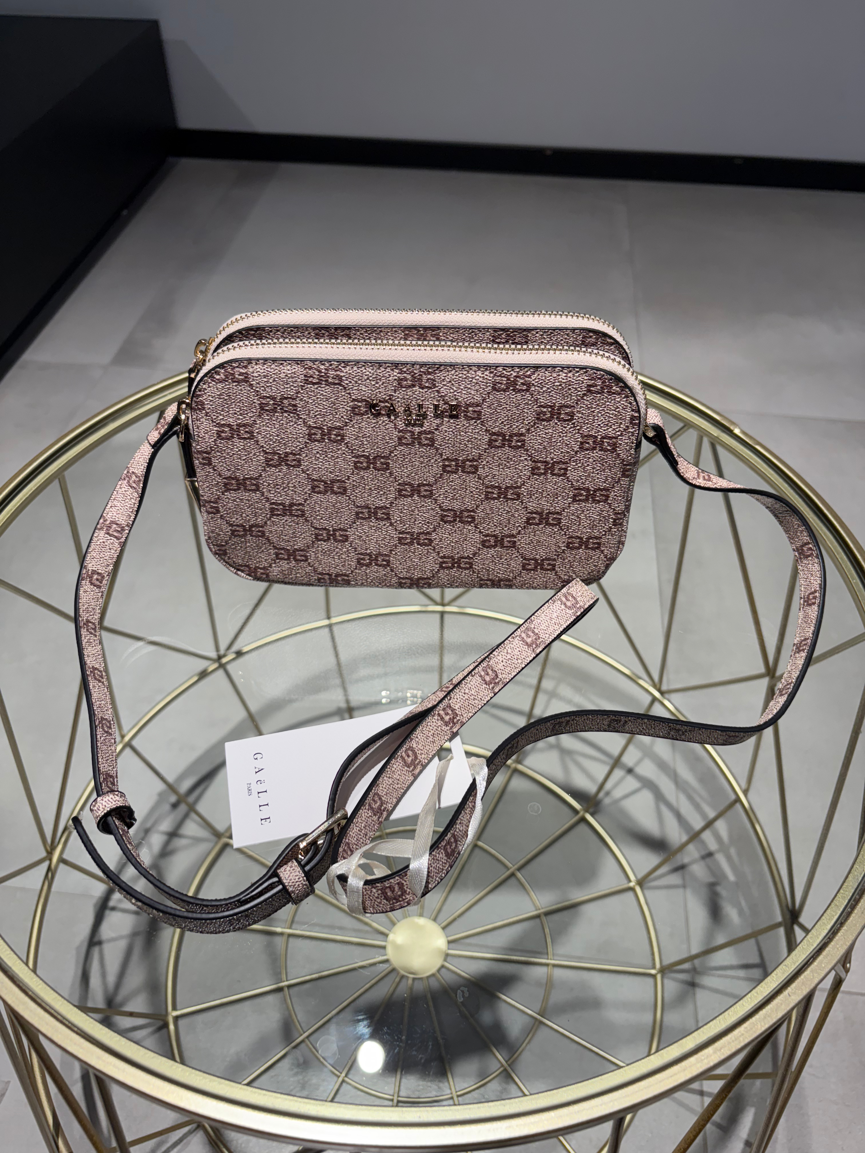 GAELLE REG CAMERA BAG SAFFIANO CON FANTASIA