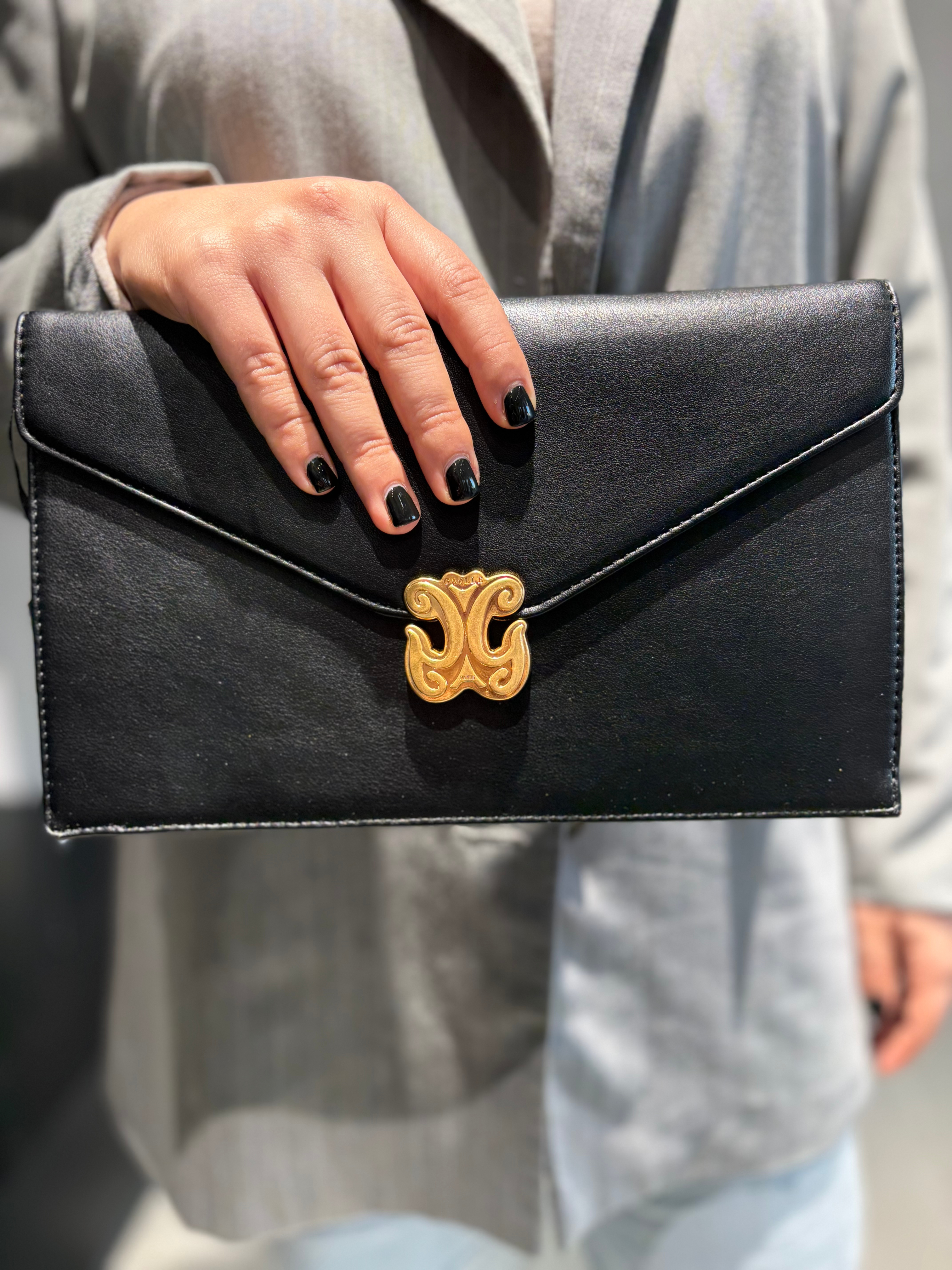 GAELLE POCHETTE CON APPLICAZIONE DOUBLE G GALVANICA