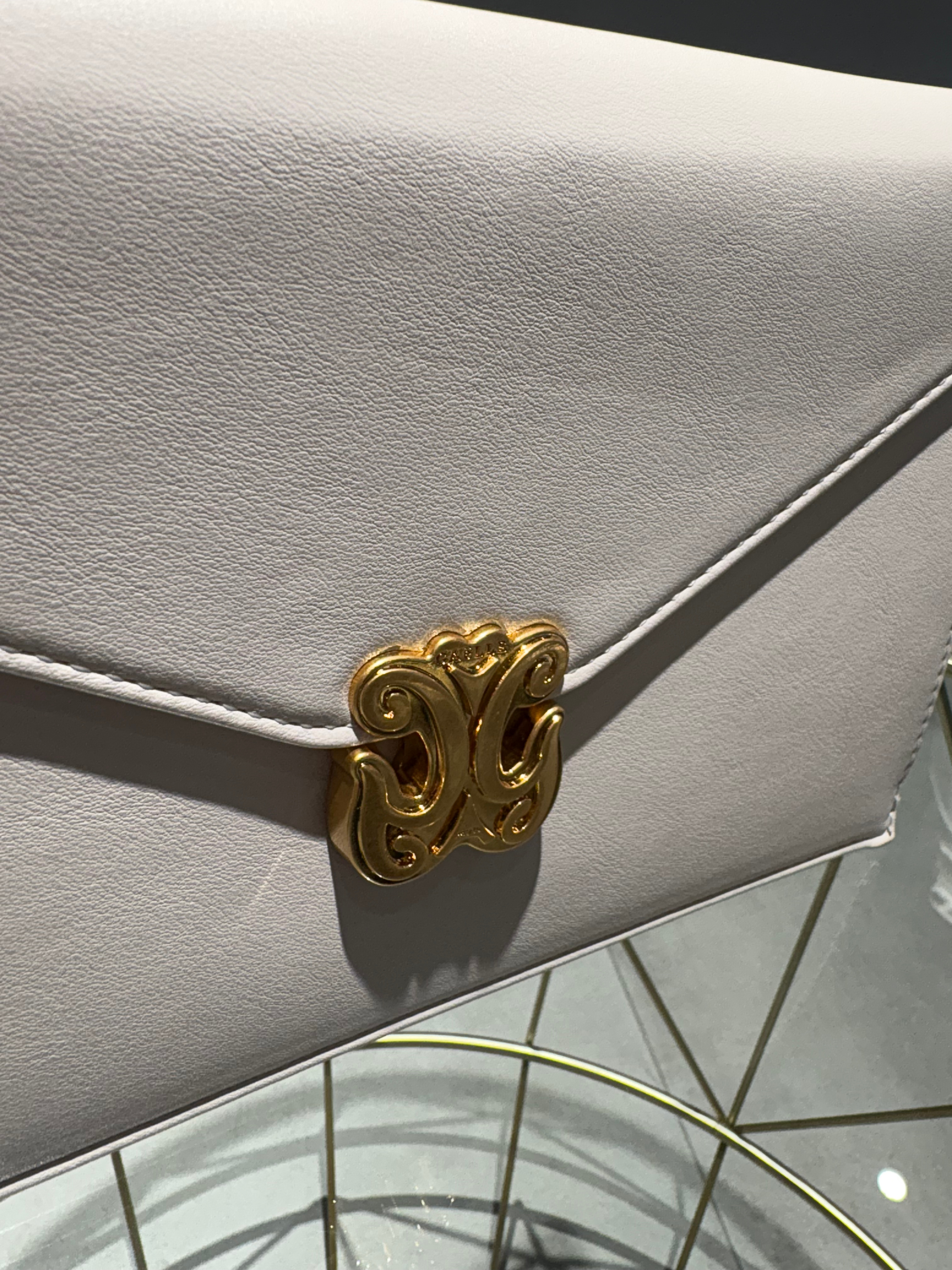 GAELLE POCHETTE AVORIO CON INSERTI ORO