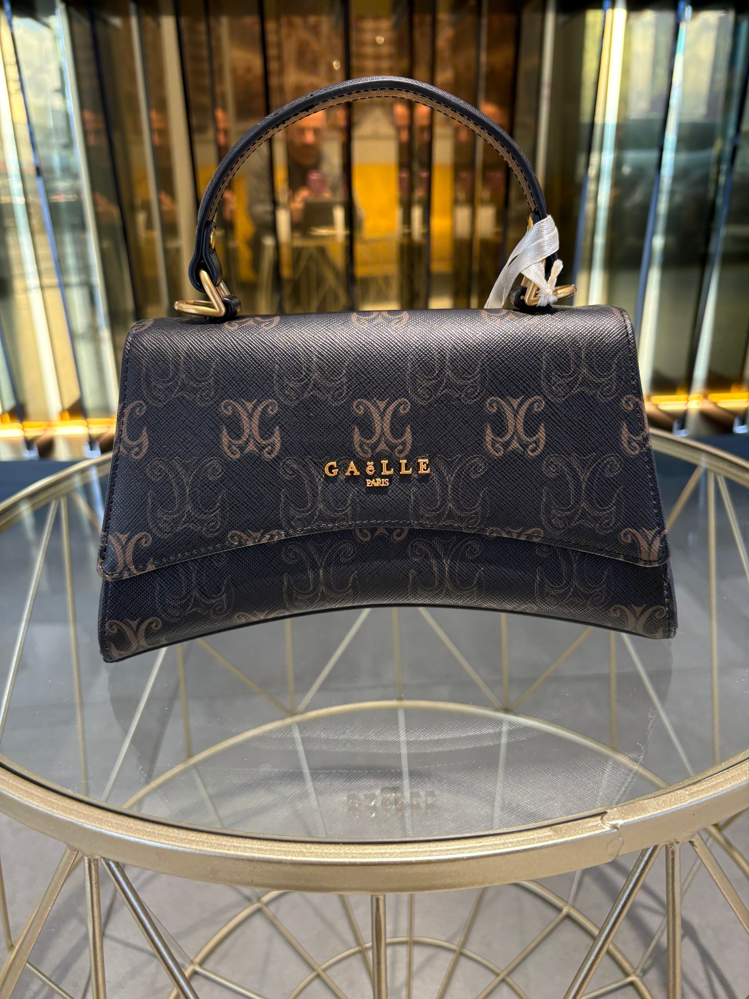 GAELLE BORSA LUNE MARRONE CON FANTASIA