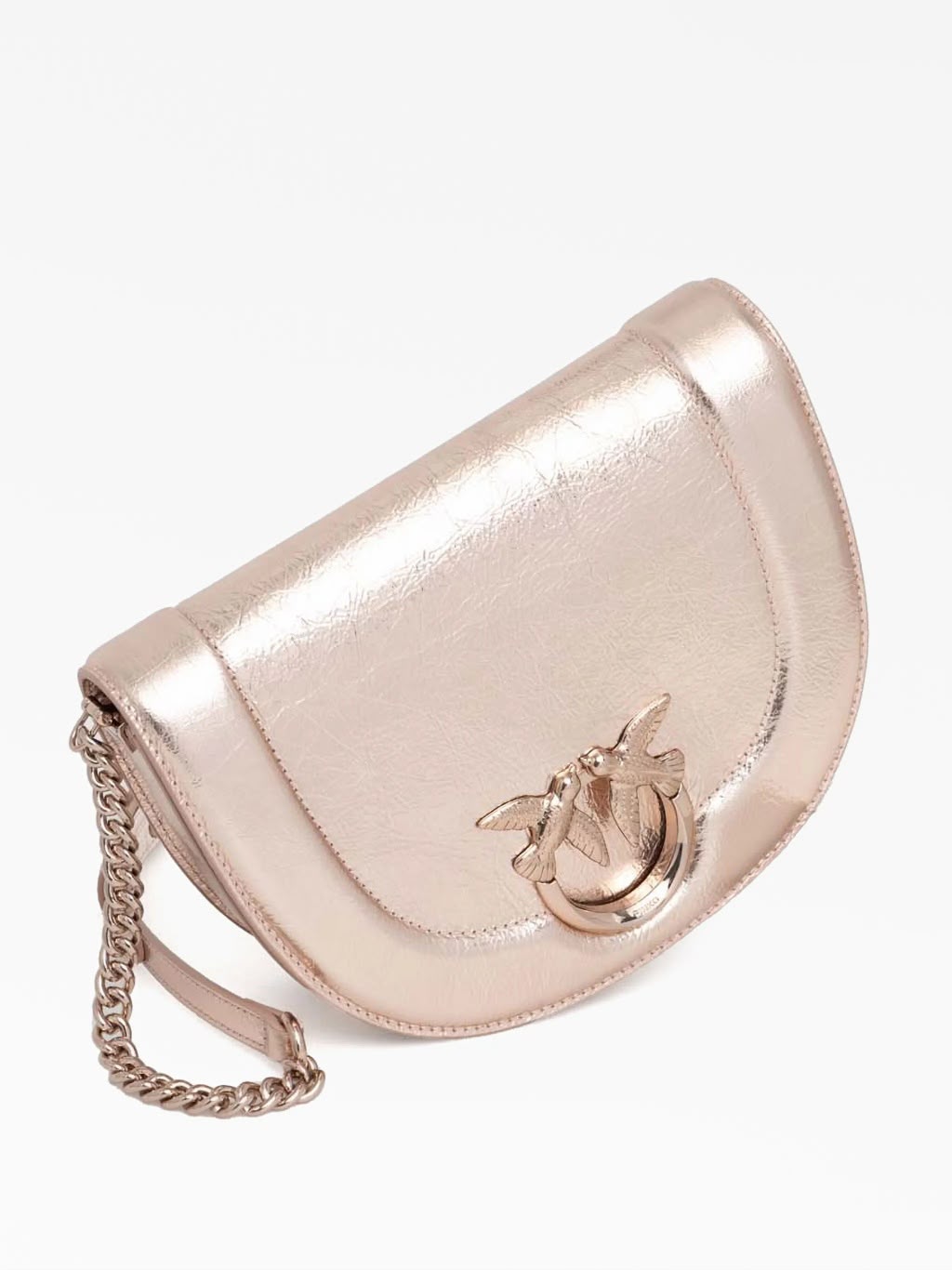 BORSA PINKO ROUND CLICK CLASSIC A MANO IN NAPPA