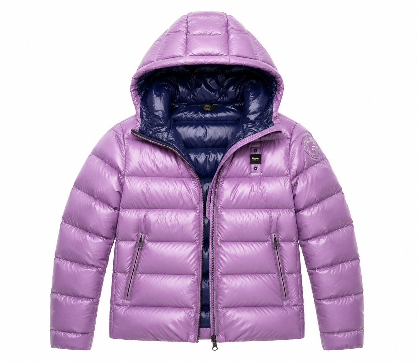 PIUMINO BLAUER DONNA CORTO CON CAPPUCCIO