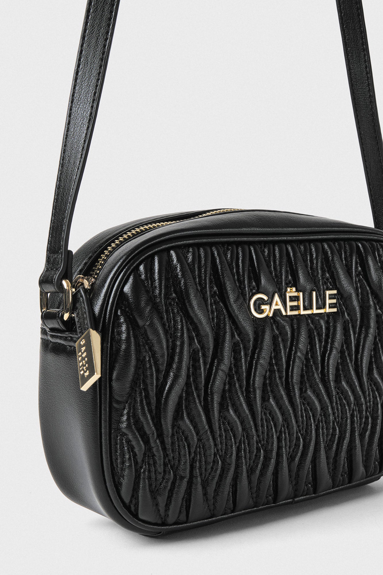 GAELLE CAMERA BAG TRAPUNTATA NERA