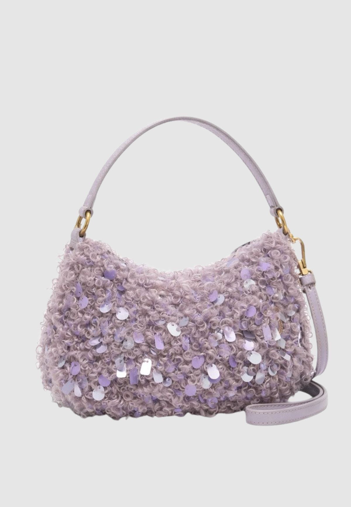 BORSA PINKO HALF MOON MINI NEON CURLS