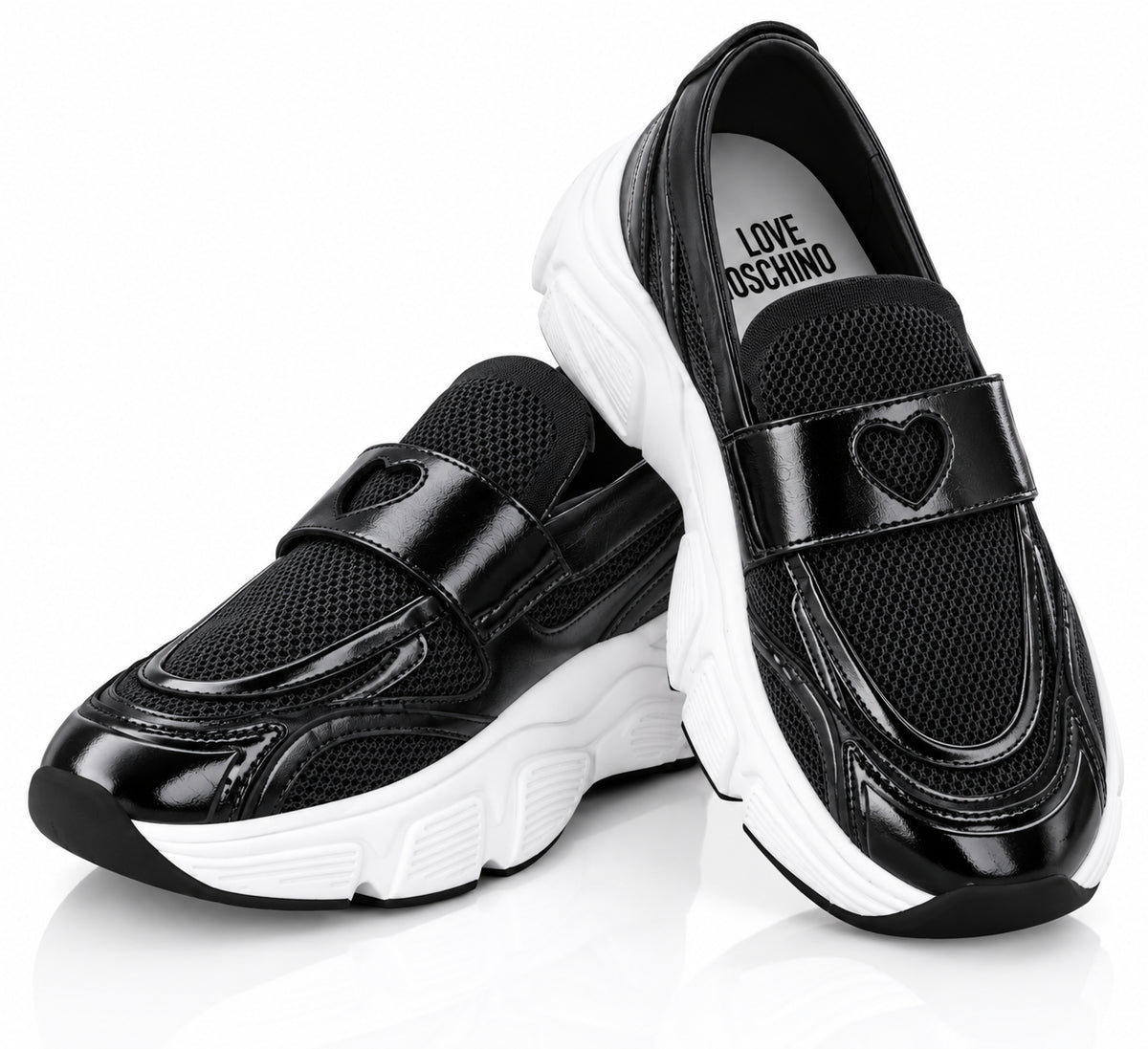 SNEAKERS LOVE MOSCHINO DONNA STARDUST60 MIX NERO