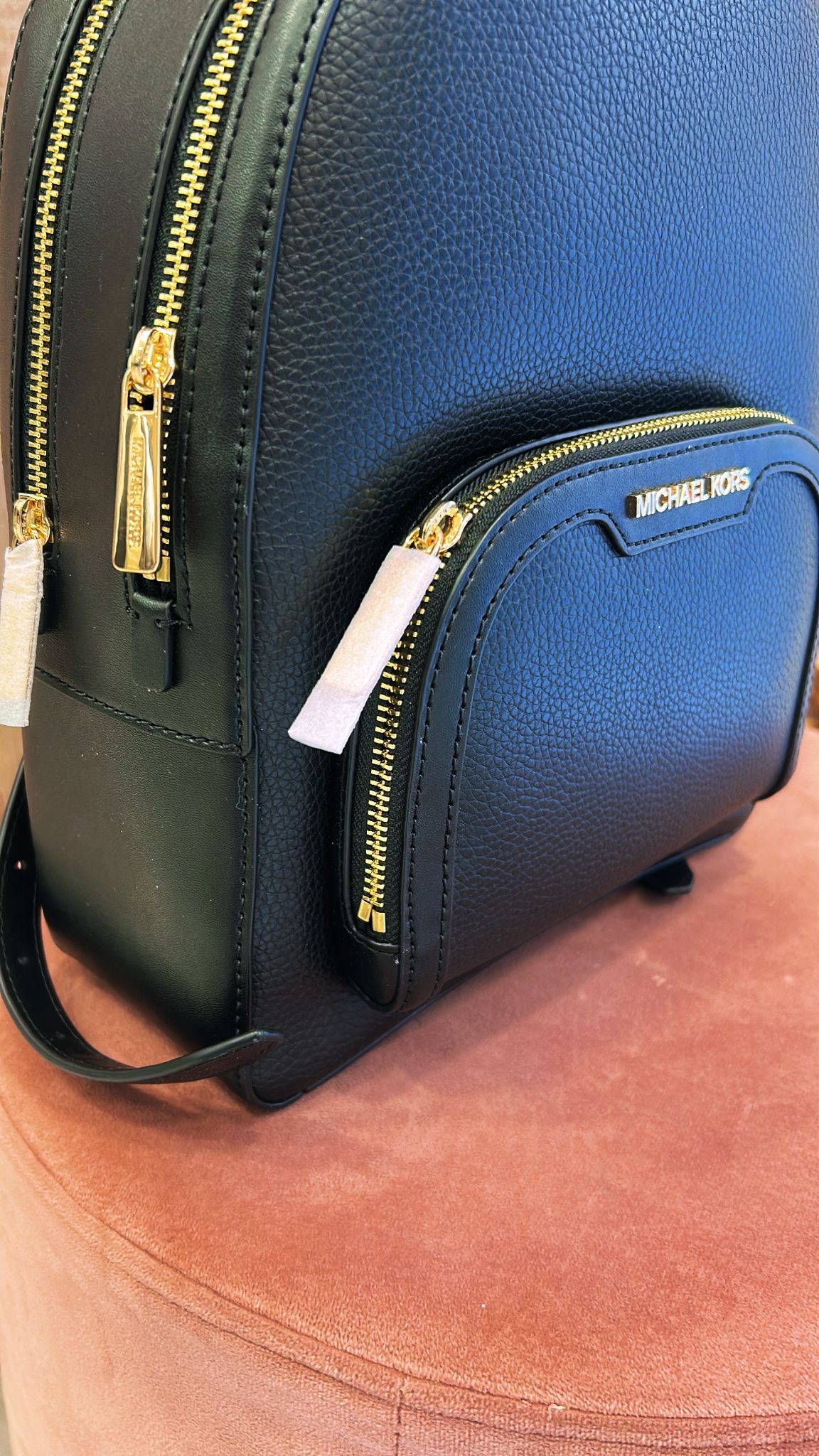 Zainetto  Michael Kors piccolo con doppia zip oro