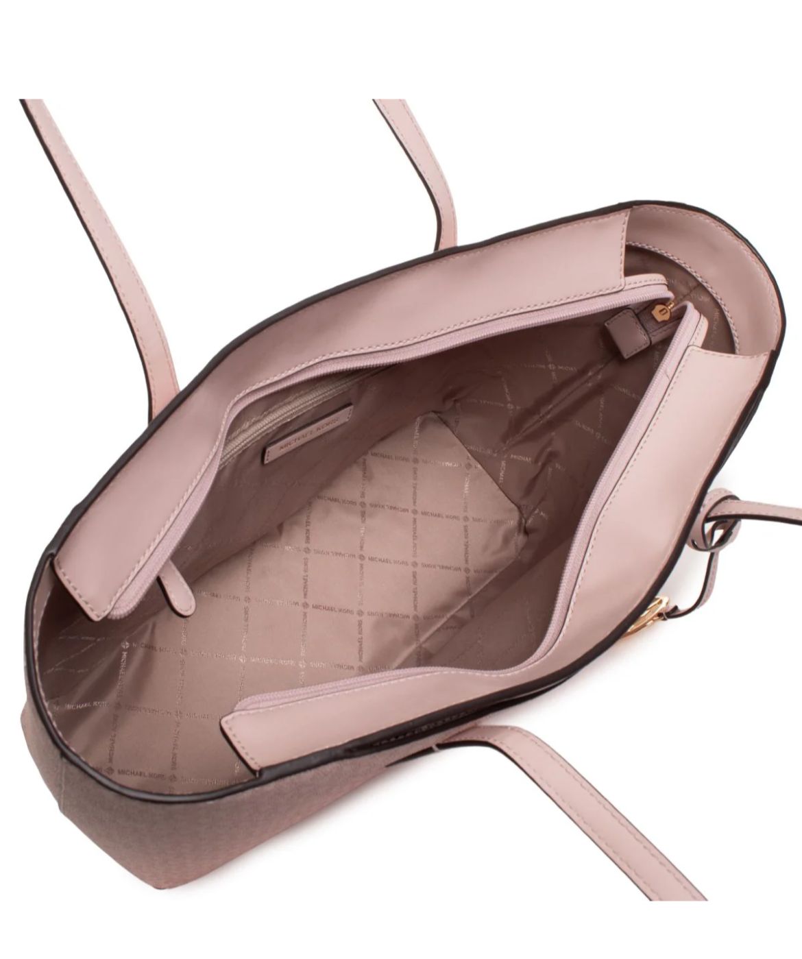 Borsa  Michael Kors con manico e logo in oro