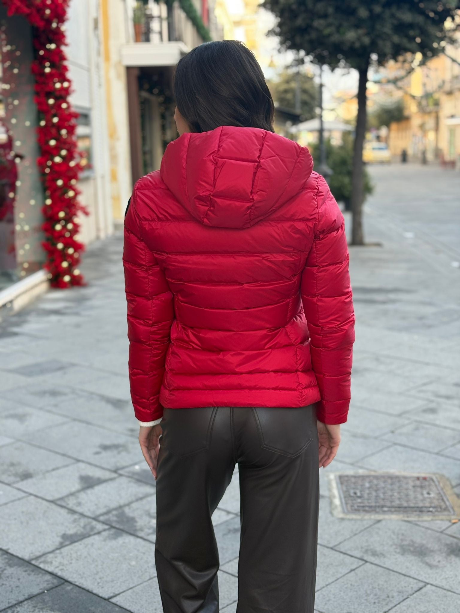 Piumino Blauer Corto con logo sulla spalla