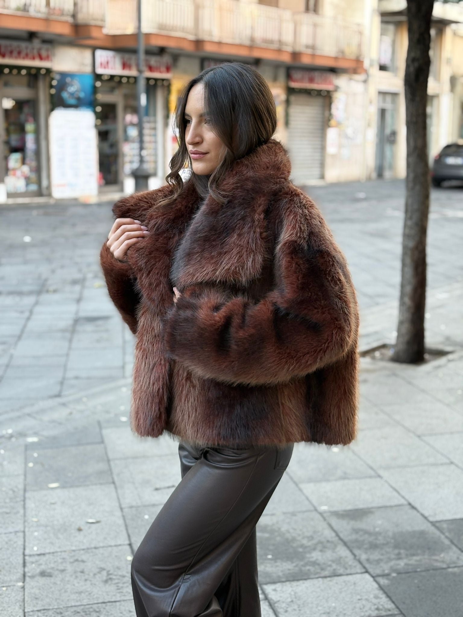 Pelliccia MoonKids Corta con Bottone