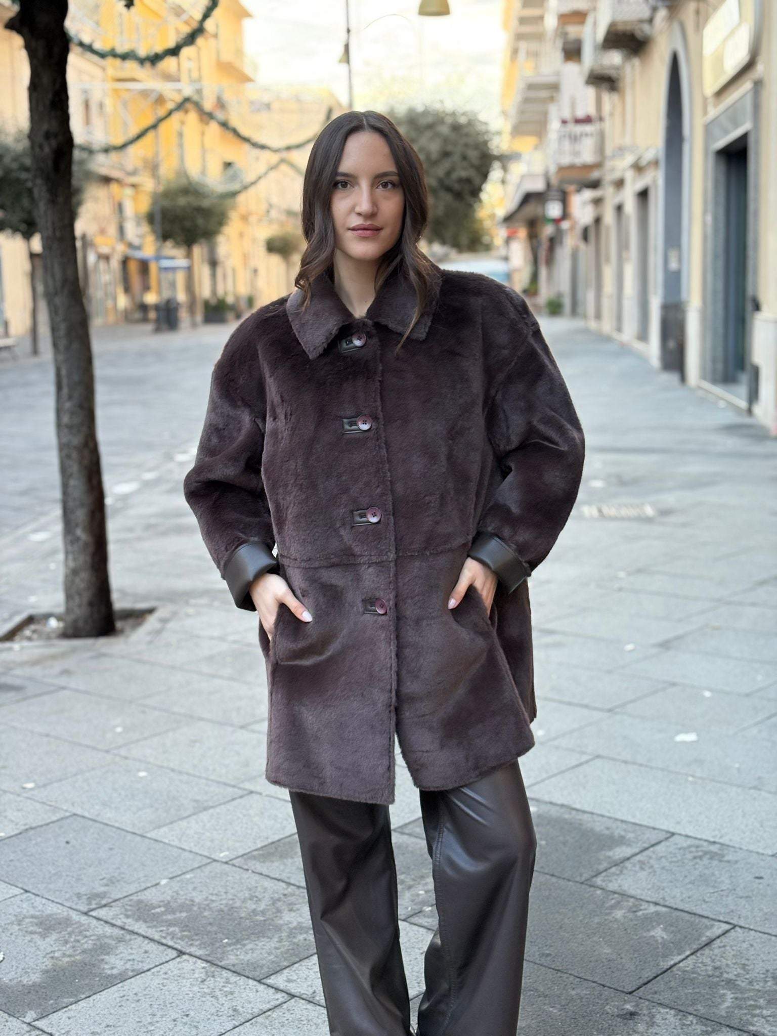 Pelliccia Guess lunga Doubleface: Pelliccia e Giacca ecopelle