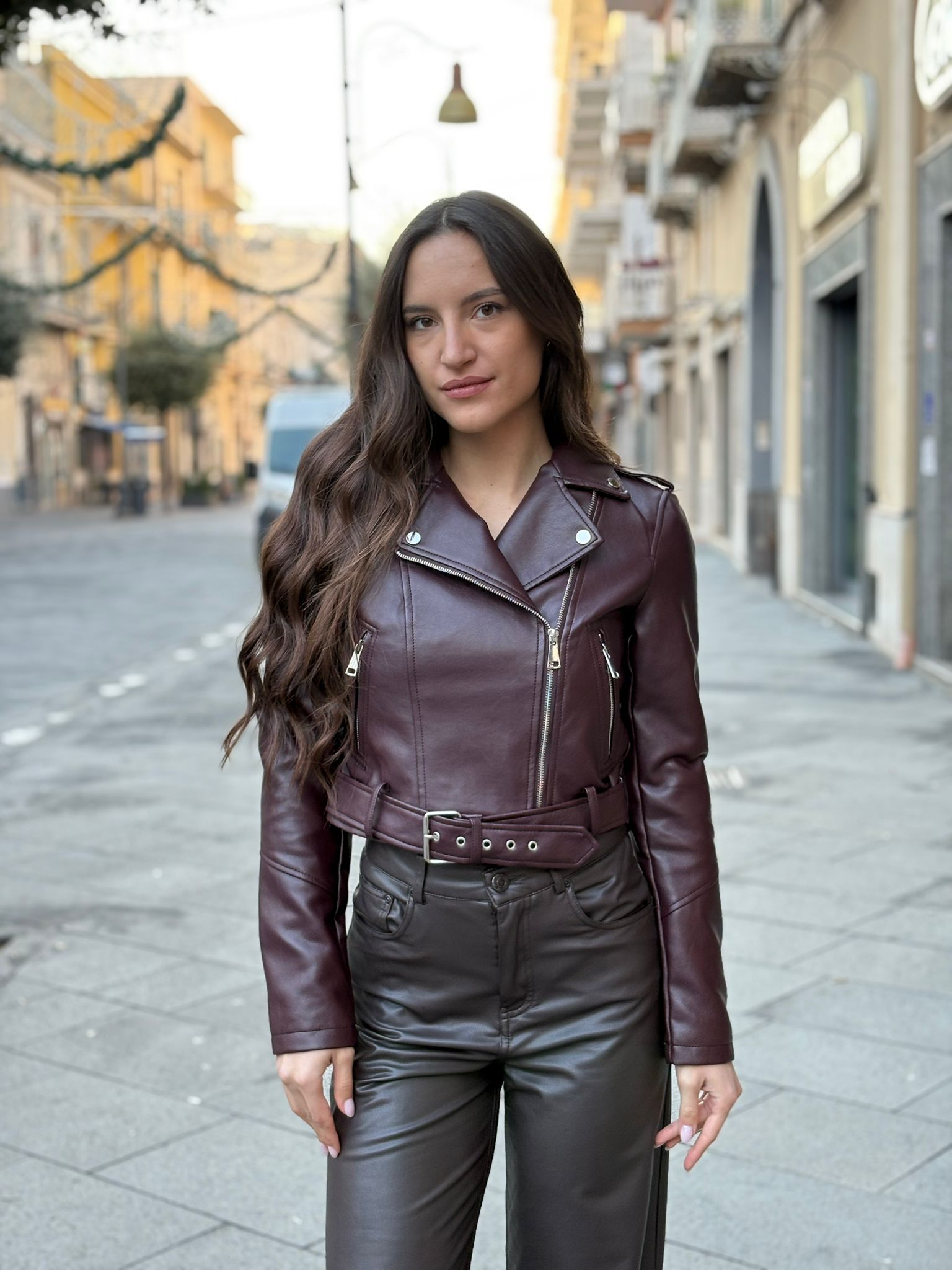 Chiodo Giorgia Fashion  in ecopelle corto