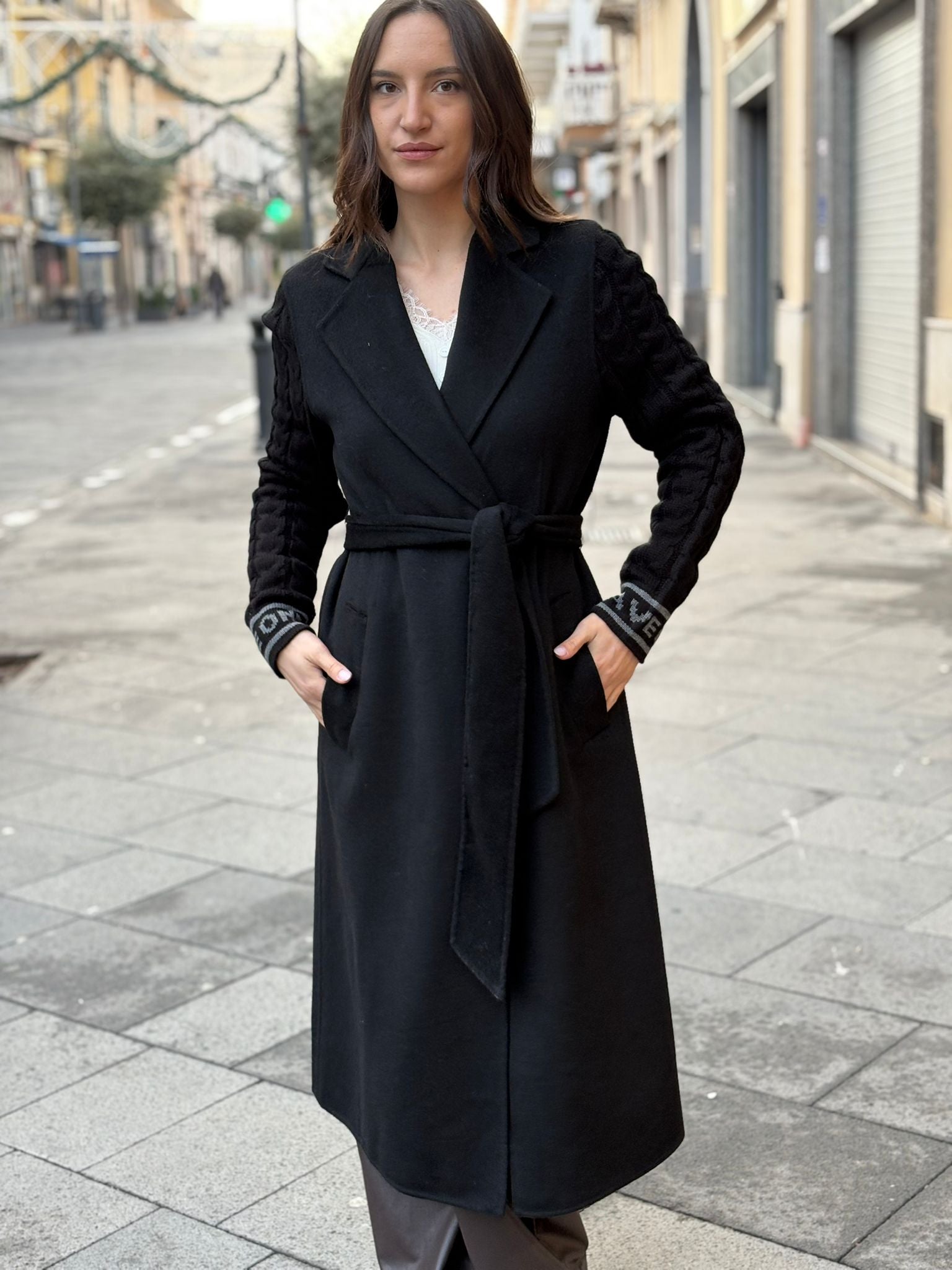 Cappotto Have One lungo logato