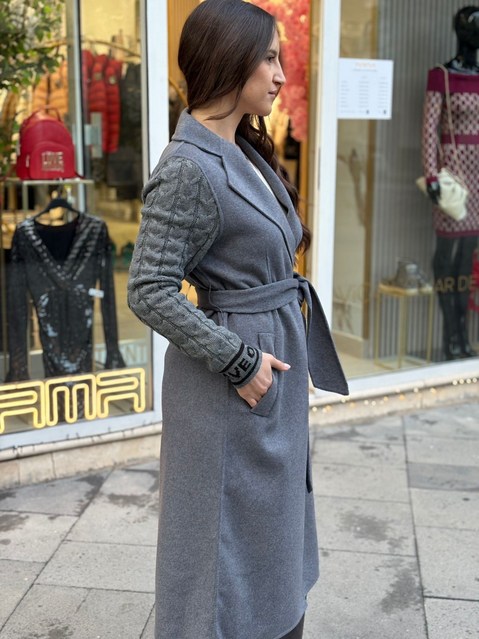 Cappotto Have One lungo logato