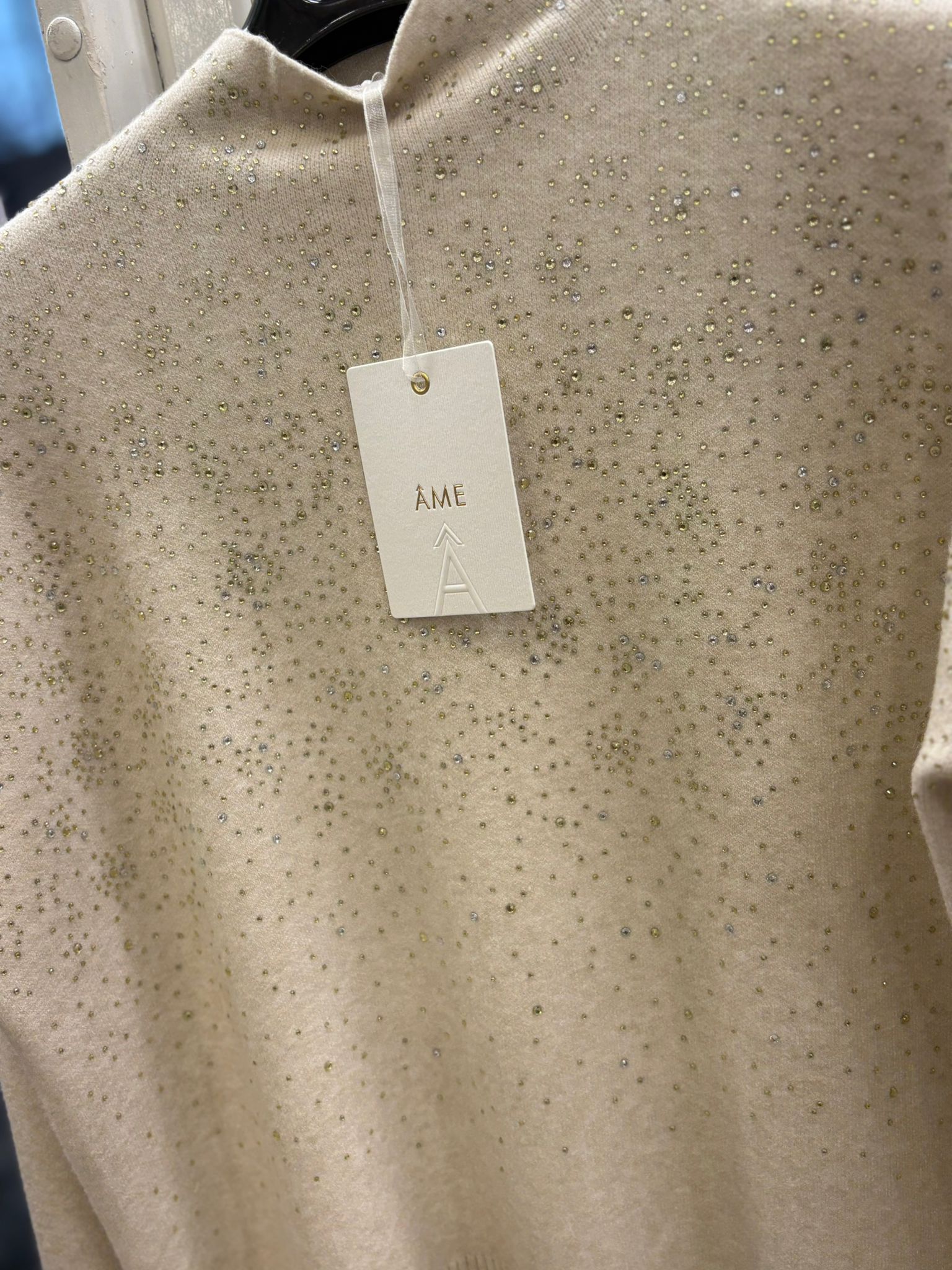 Maglia Ame collo alto con brillantini