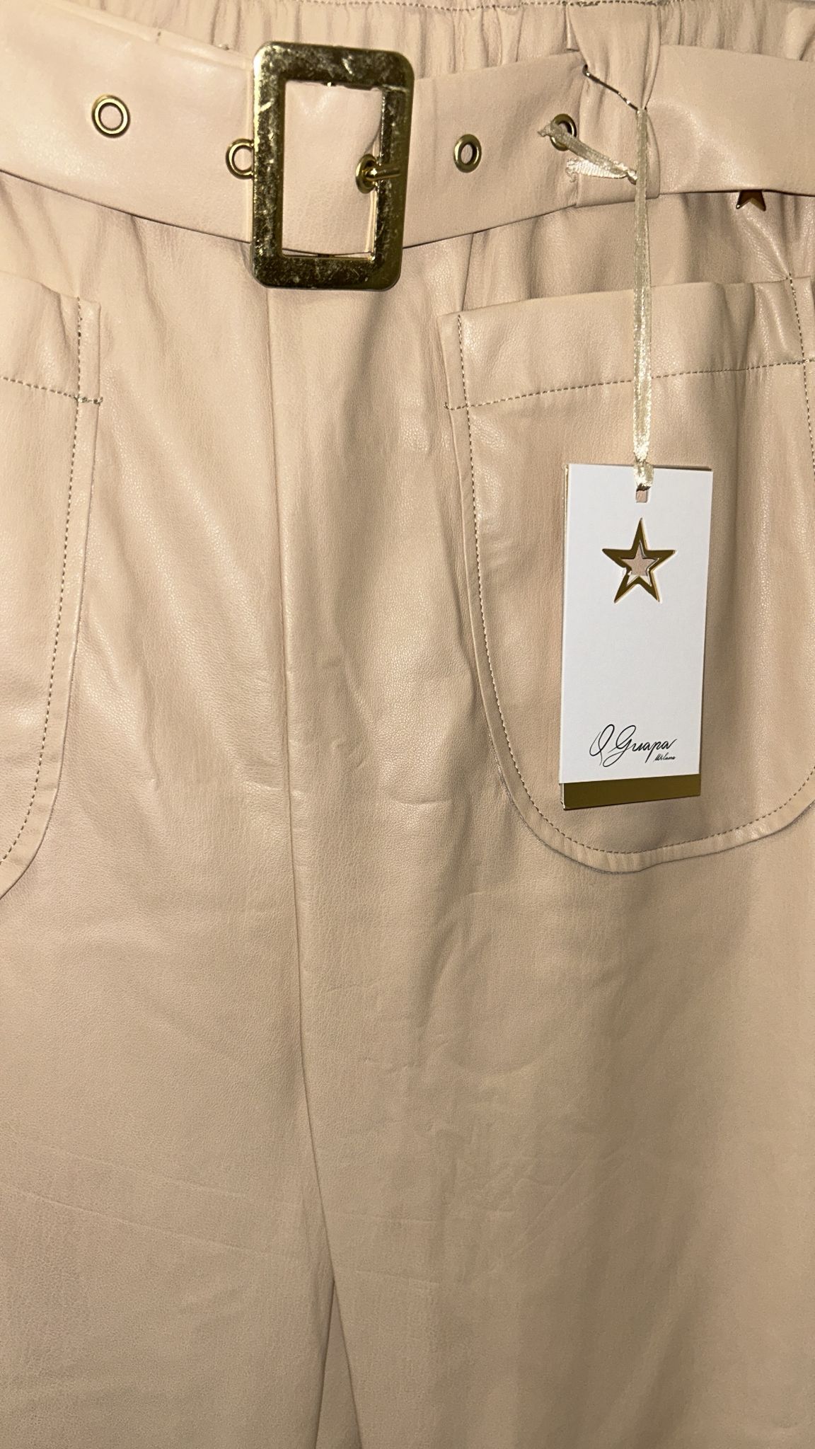 Pantalone Que Guapa in pelle