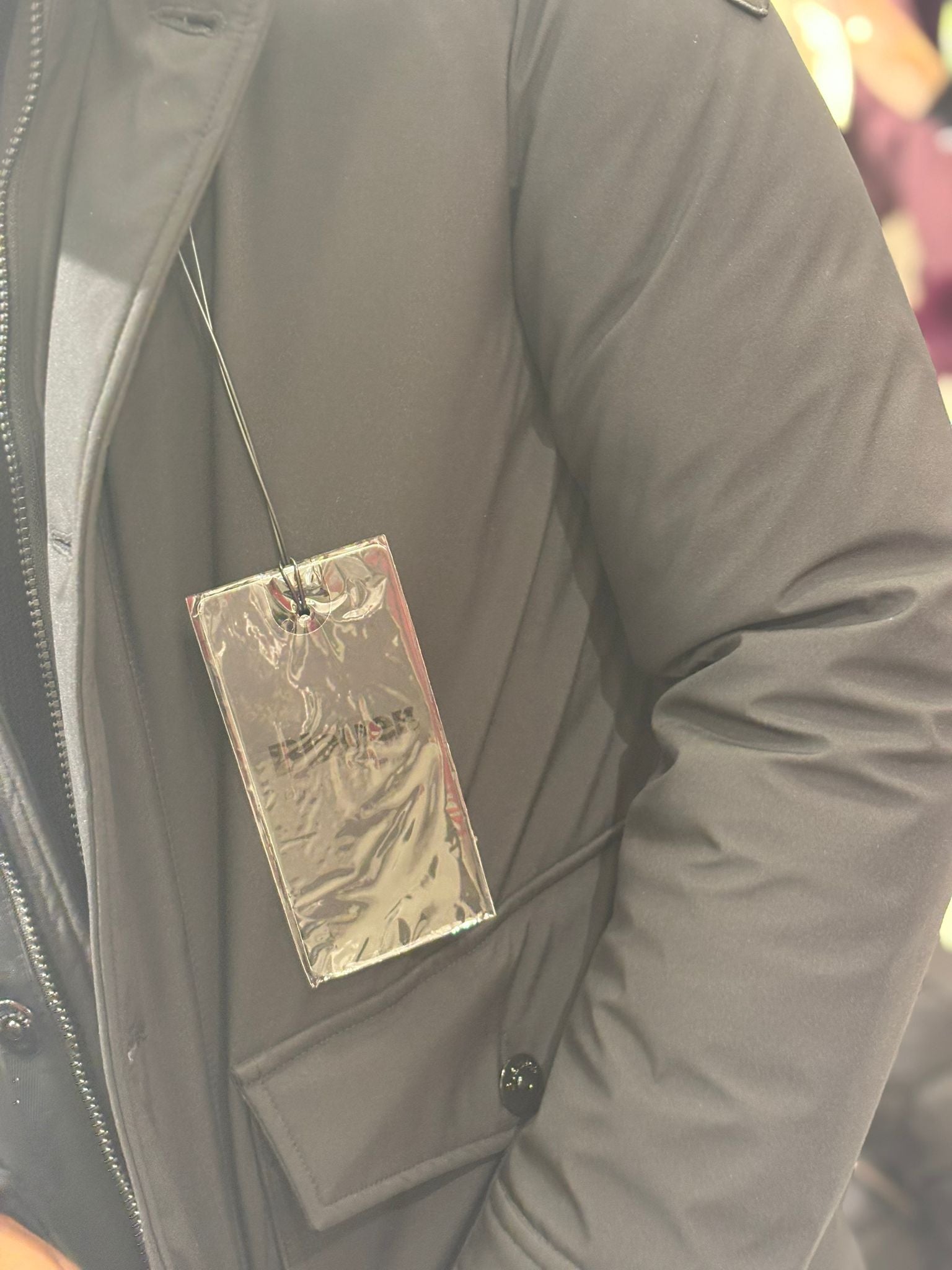 Trench Blauer Antipioggia da Uomo con Tasche Laterali e Cerniera Frontale