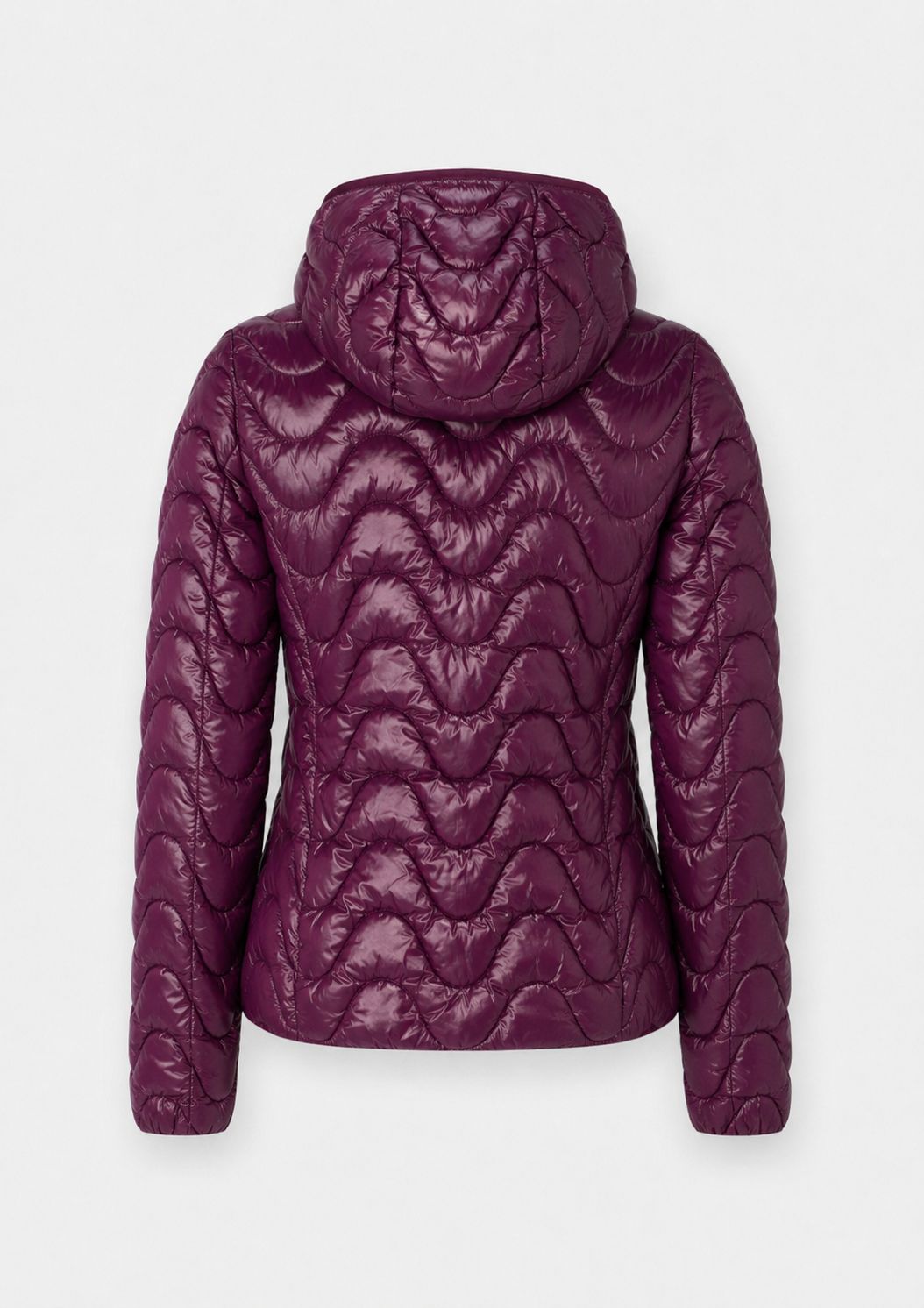 PIUMINO K WAY - DONNA - IMBOTTITO CORTO CON CAPPUCCIO - LILY QUILTED WARM