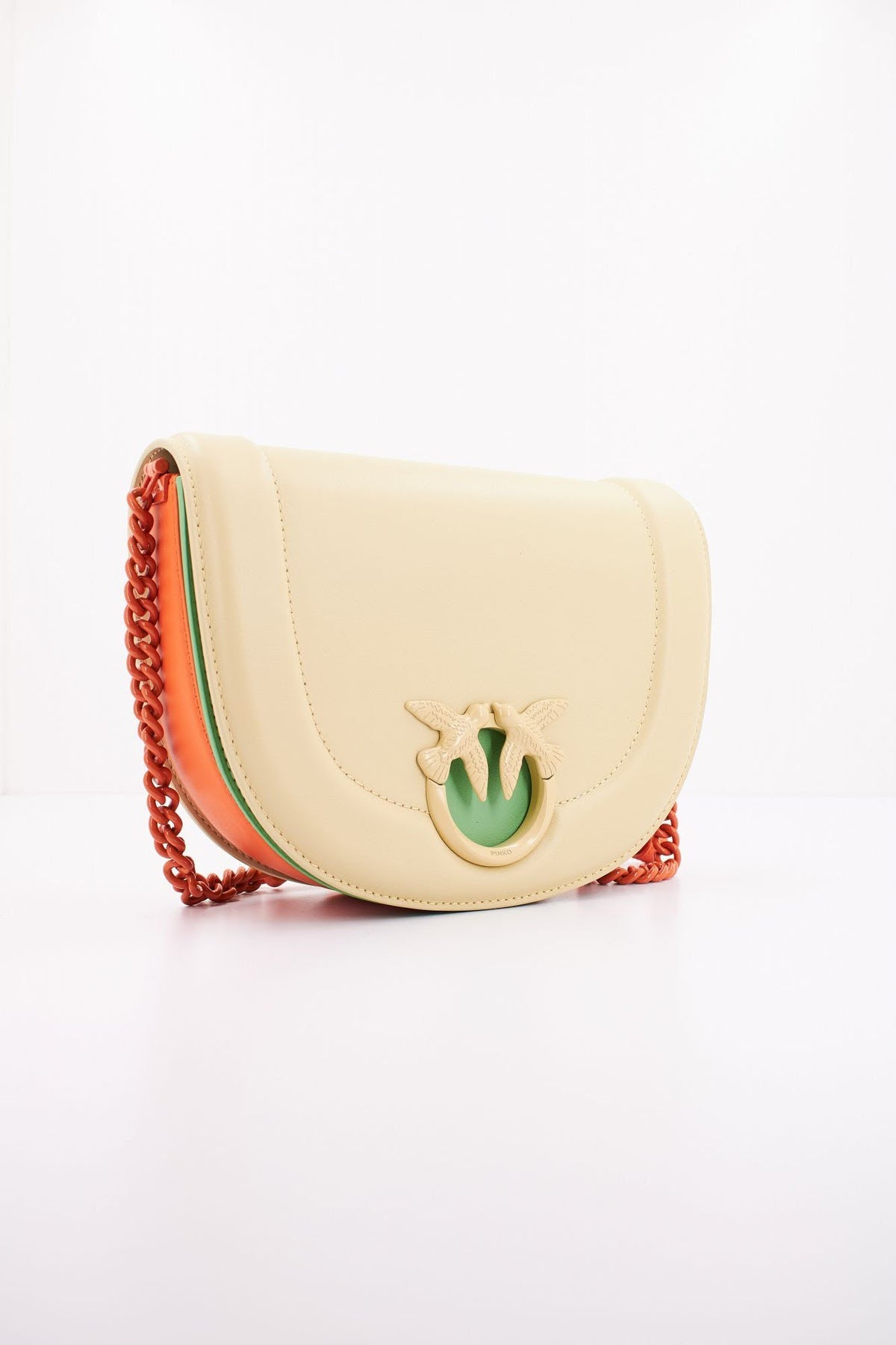 BORSA PINKO ROUND CLICK CLASSIC A MANO IN NAPPA