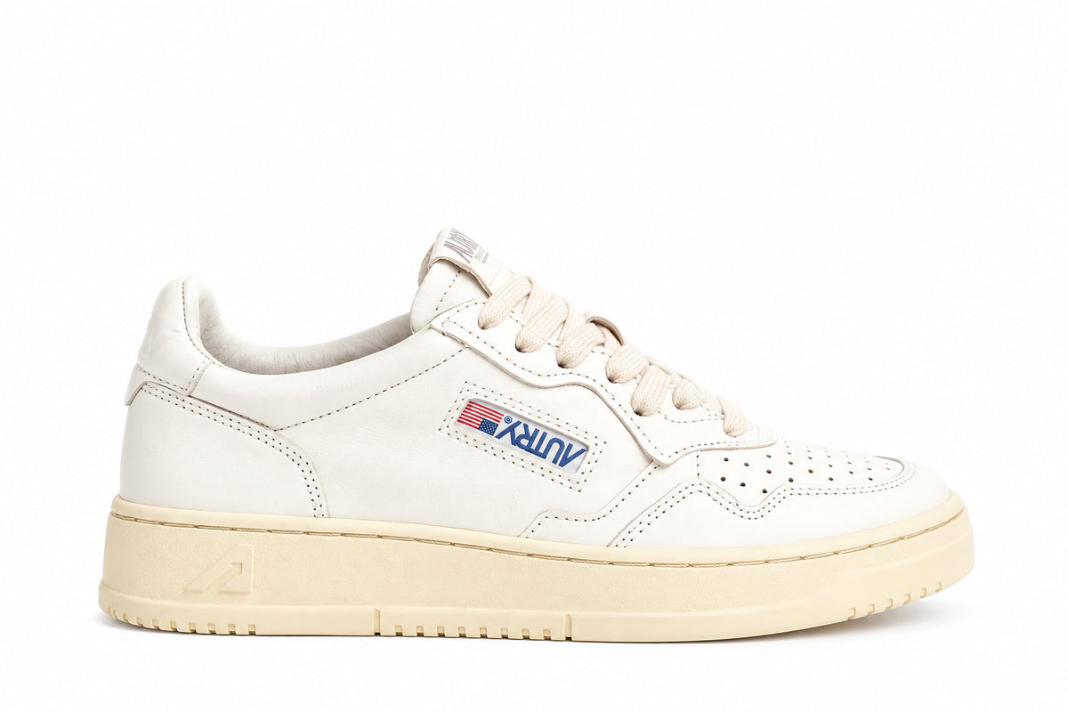 SNEAKERS AUTRY LOW WOM GOAT/LOGO WHITE