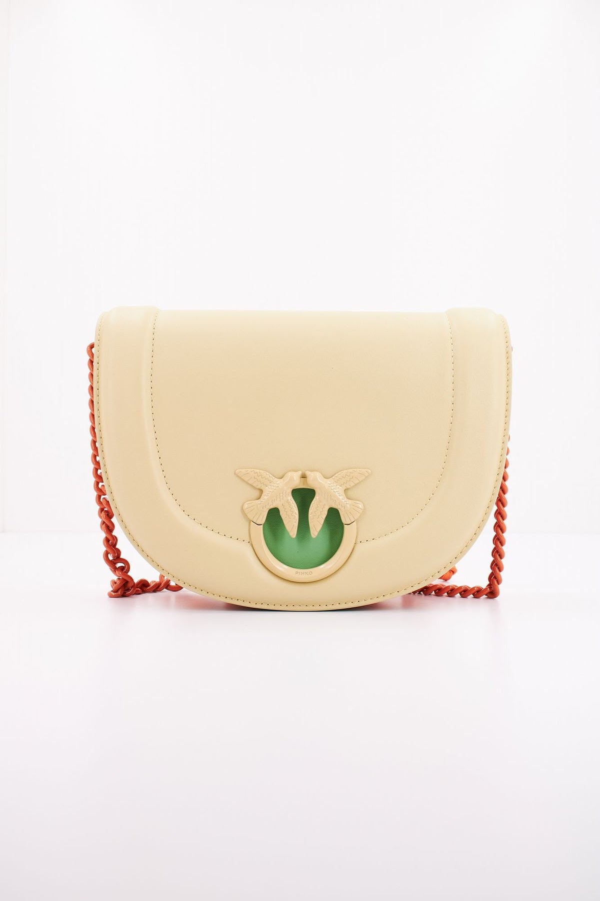 BORSA PINKO ROUND CLICK CLASSIC A MANO IN NAPPA