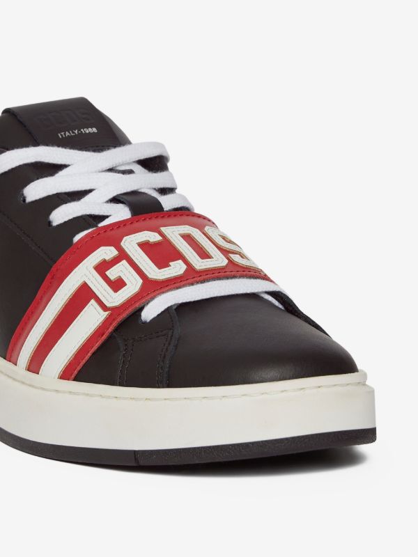 SNEAKERS GCDS UOMO BASSE - IN PELLE BAND LOGO