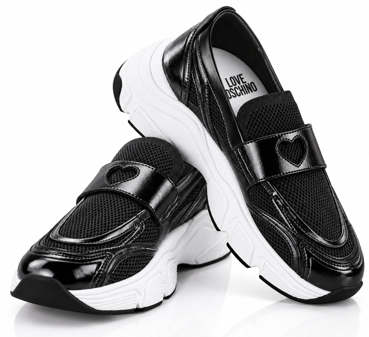 SNEAKERS LOVE MOSCHINO DONNA STARDUST60 MIX NERO