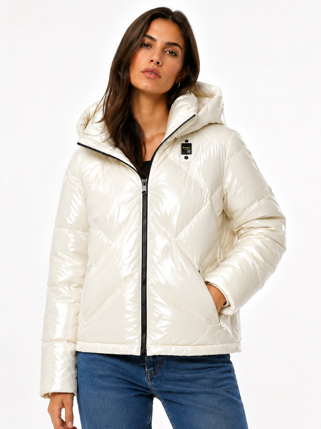 GIUBBOTTO BLAUER - DONNA - GLOSSY -IMBOTTITO