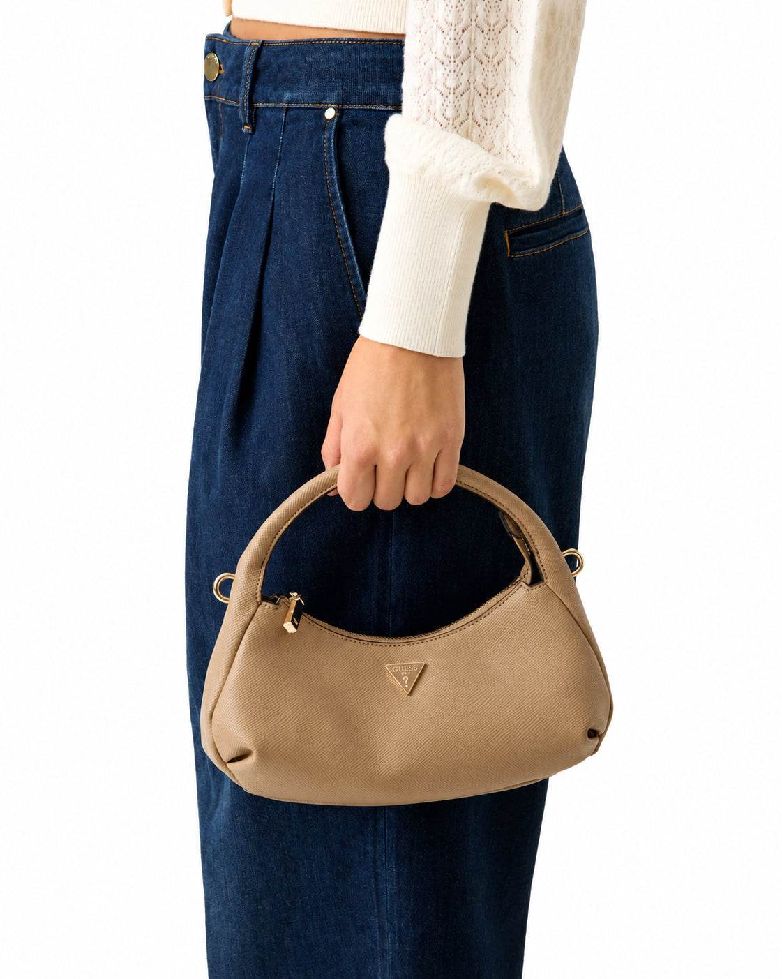 BORSETTA GUESS DONNA A MANO CON TRACOLLA GILDA MINI BEIJE