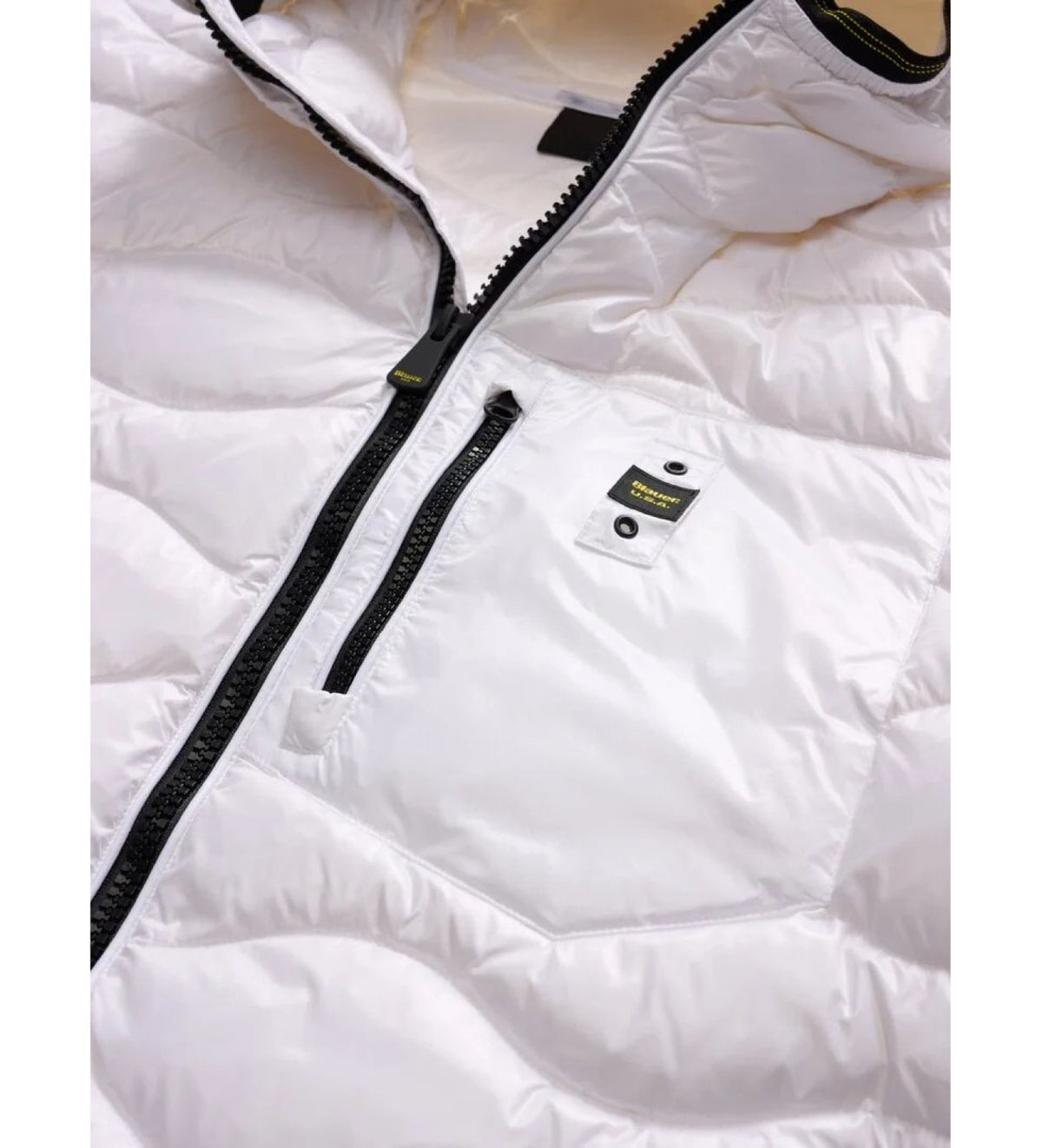 GIUBBOTTO UOMO BLAUER BIANCO ONDULATO