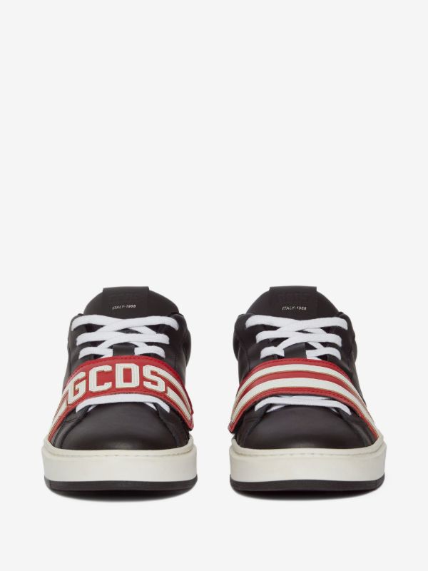 SNEAKERS GCDS UOMO BASSE - IN PELLE BAND LOGO