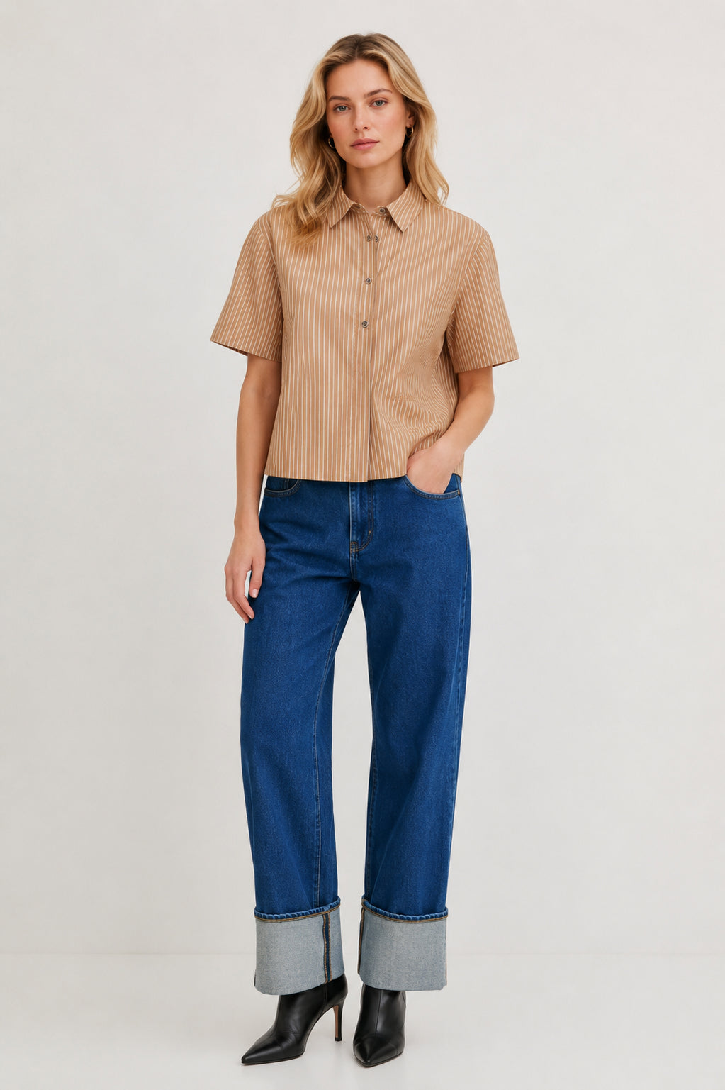 CAMICIA PINKO A RIGHE